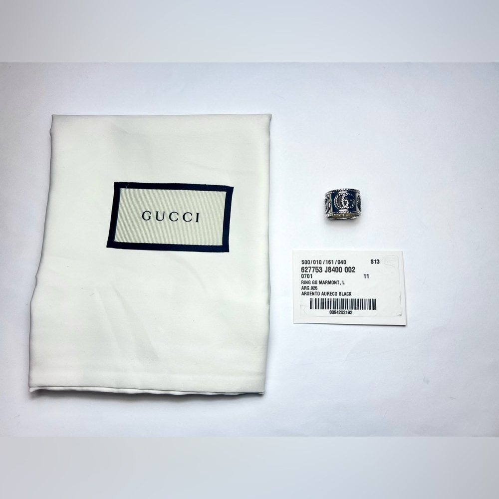 New Gucci Ring GG Ring Double G Ring Sterling silver Ring 925